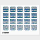 Piano Keys Music Square Sticker (Vel)