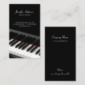 Piano Keys Music visitekaartje (Voorkant / Achterkant)