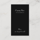 Piano Keys Music visitekaartje (Achterkant)