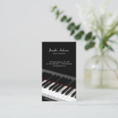 Piano Keys Music visitekaartje (Staand voorkant)