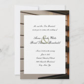 Piano Keys Music Wedding Uitnodiging (Voorkant)