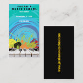 PIANO KEYS Musical Visitekaartje (Voorkant / Achterkant)