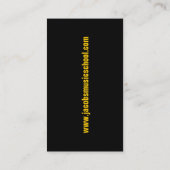 PIANO KEYS Musical Visitekaartje (Achterkant)