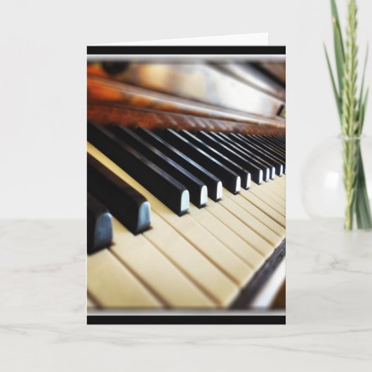 Piano Keys Muziek Cadeaus Blank Wenskaart Kaart (Voorkant)