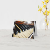 Piano Keys Muziek Cadeaus Notecards Kaart (Gele Bloem)