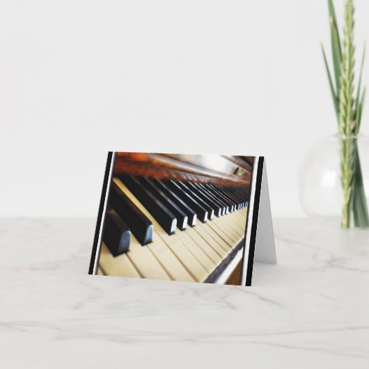 Piano Keys Muziek Cadeaus Notecards Kaart (Voorkant)