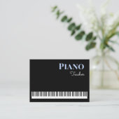 Piano Keys Muziek Docent Toetsenbord Tutor Visitekaartje (Staand voorkant)