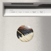 Piano Keys Muziek Geschenken Ronde Koelkast Magnee Magneet (Insitu (Vaatwasser))