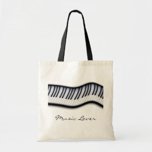 PIANO KEYS Muziek Liefhebber Canvas tas