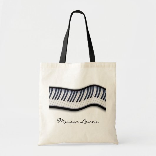 PIANO KEYS Muziek Liefhebber Canvas tas (Voorkant)