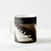 PIANO KEYS Muziek-Lover Drink Mok (Voorkant links)