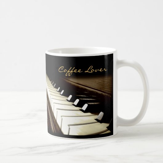 PIANO KEYS Muziek-Lover Drink Mok (Rechts)