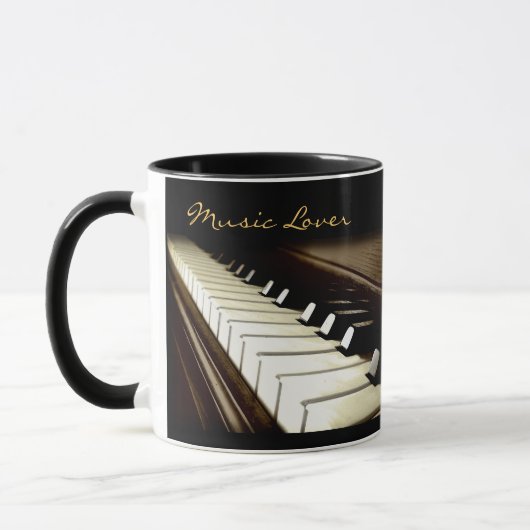 PIANO KEYS Muziek-Lover Drink Mok (Links)