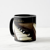PIANO KEYS Muziek-Lover Drink Mok (Voorkant links)