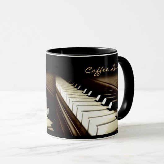 PIANO KEYS Muziek-Lover Drink Mok (Voorkant rechts)