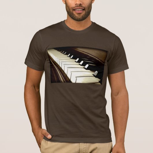 PIANO KEYS Muziek Lover T-shirt (Voorkant)