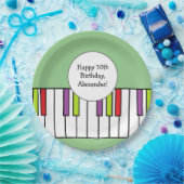 Piano Keys Muziek Verjaardagsfeestje Leeftijd Gepe Papieren Bordje (Feest)