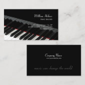 Piano Keys Muziek visitekaartje (Voorkant / Achterkant)