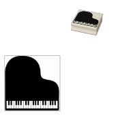 Piano Keys Muziekinstrument Rubberstempel (Gestempeld)