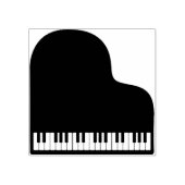 Piano Keys Muziekinstrument Rubberstempel (Afrduk)