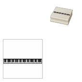 Piano Keys Muziekinstrument Rubberstempel (Gestempeld)