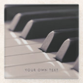 Piano Keys Muziekleraar Classy Glazen Onderzetter (Voorkant)