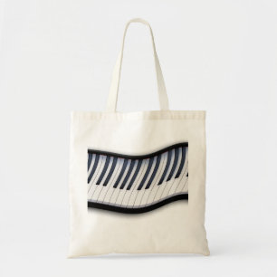 PIANO KEYS Muziekliefhebber Draag Canvas tas