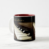 PIANO KEYS Muziekliefhebber Drink Mok (Voorkant links)