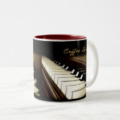 PIANO KEYS Muziekliefhebber Drink Mok (Voorkant rechts)