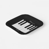 PIANO KEYS MUZIEKLIEFHEBBER feestthema Papieren Bordje (Gebogen)