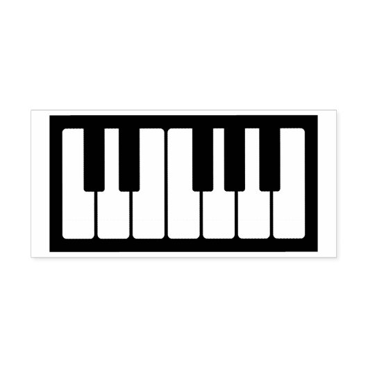 Piano Keys Muzikant Muziek Docent Instrument Rubberstempel (Afrduk)