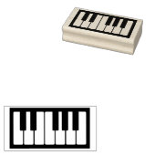 Piano Keys Muzikant Muziek Docent Instrument Rubberstempel (Gestempeld)