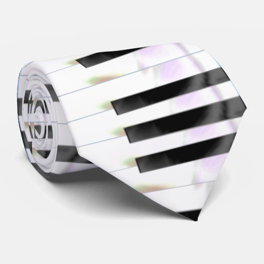 Piano Keys Necktie 1 Stropdas (Opgerold)