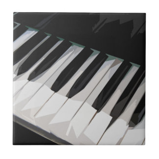 Piano Keys Organ Keys Player Music Black en White Tegeltje