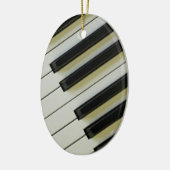 Piano Keys Oval Pendant Ornament (Links)