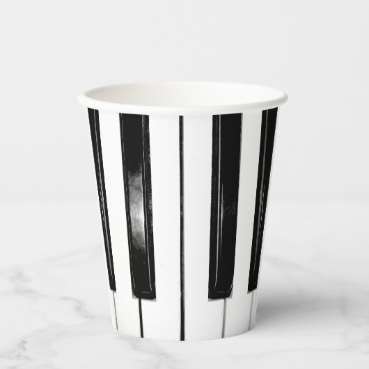 Piano Keys Papieren Bekers (Voorkant)