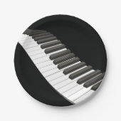 Piano Keys Papieren Borden Papieren Bordje (Voorkant)