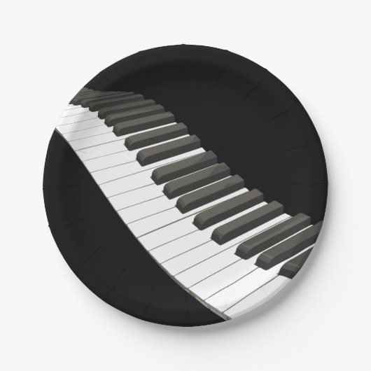 Piano Keys Papieren Borden Papieren Bordje (Voorkant)