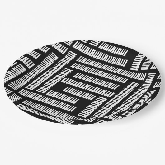 Piano Keys Papieren Bordje (Gekanteld)