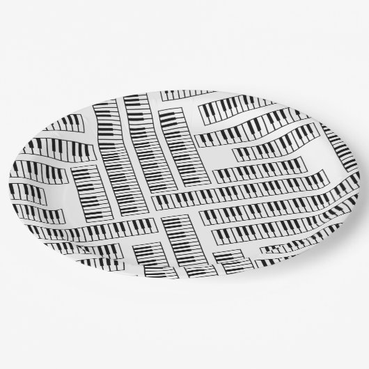 Piano Keys Papieren Bordje (Gekanteld)