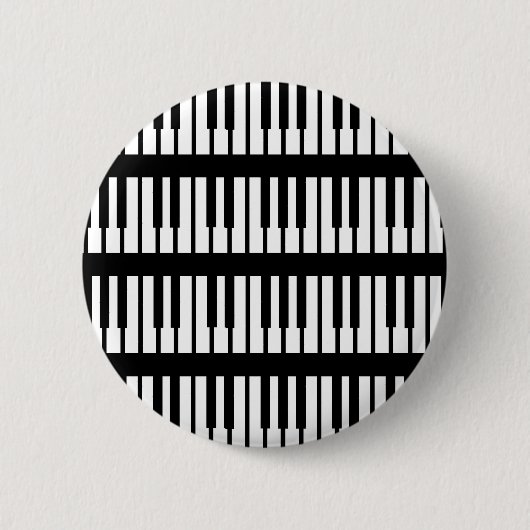 Piano Keys Pattern Ronde Button 5,7 Cm (Voorkant)