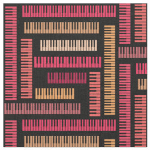 Piano Keys Pattern Stof