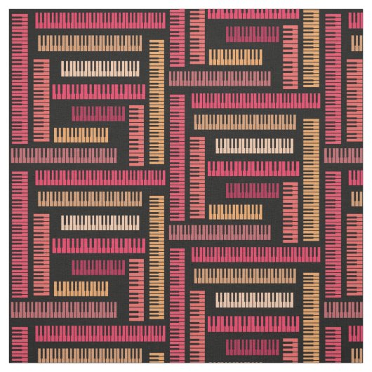 Piano Keys Pattern Stof (Swatch)