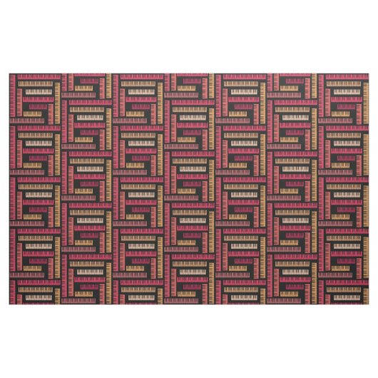Piano Keys Pattern Stof (Fat Quarter)