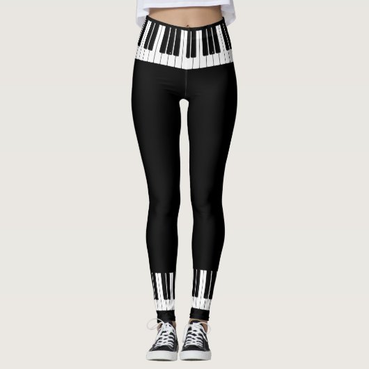 Piano Keys Pianist Leggings (Voorkant)