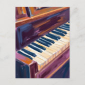Piano Keys Pianist Painting Briefkaart (Voorkant)