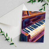 Piano Keys Pianist Painting Briefkaart