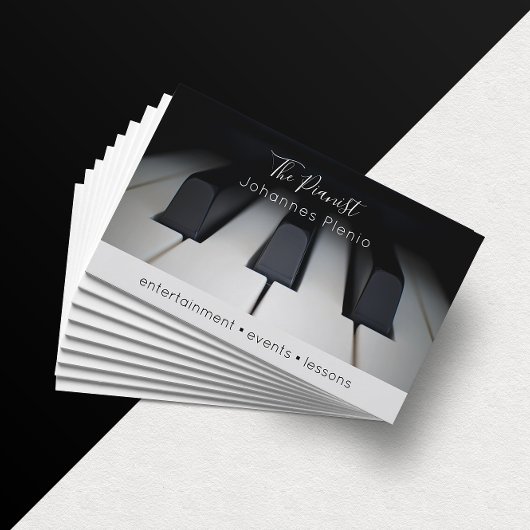 Piano Keys Pianist Visitekaartje