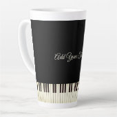 Piano Keys Piano Latte Mok (Linkerhoek)