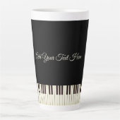Piano Keys Piano Latte Mok (Voorkant)